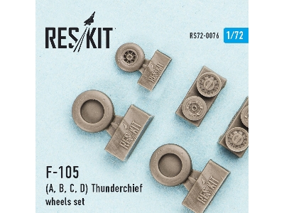 Republic F-105 (A, B, C, D) Thunderchief Wheels Set - image 3