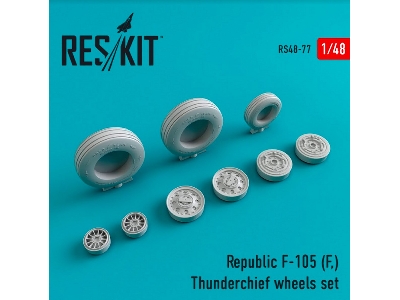 Republic F-105 (F,) Thunderchief Wheels Set - image 1