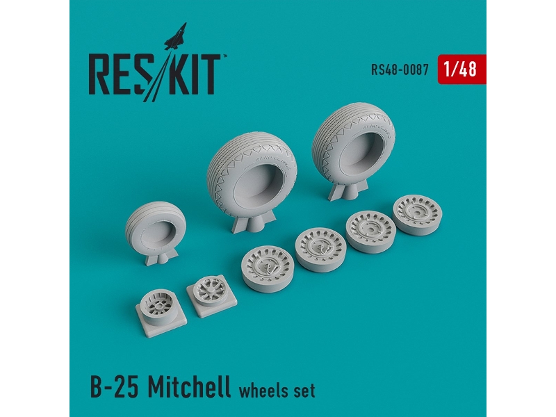 North American B-25 Mitchell Wheels Set - image 1