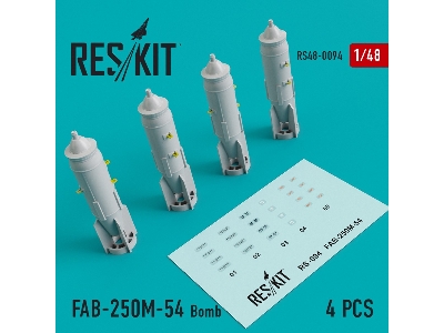 Fab-250&#1052;-54 Bomb (4 Pcs) (Mig-21/23/27/29, Su-7/17/20/22/24/25/27/30/34, Yak-130) - image 1