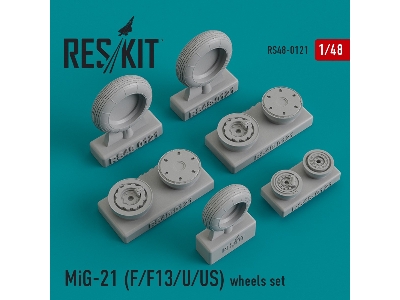 Mig-21 (F/F13/U/Us) Wheels Set - image 1