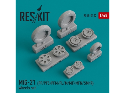 Mig-21 (Pf/Pfs/Pfm/Fl/M/Mf/Mfn/Sm/R) Wheels Set - image 1