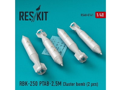 Rbk-250 Ptab-2,5m Cluster Bomb (4 Pcs) (Su-7, Su-17, Su-22, Su-24, Su-25, Su-34, Mig-21, Mig-27) - image 1