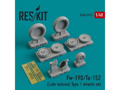 Fw-190/Ta-152 (Late Version) Type 1 Wheels Set - image 1