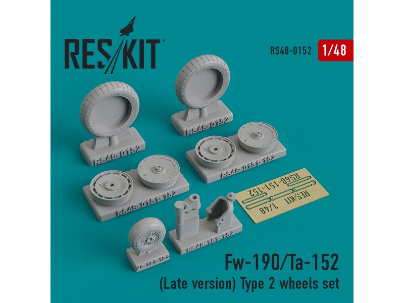 Fw-190/Ta-152 (Late Version) Type 2 Wheels Set - image 1