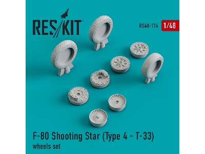 F-80 Shooting Star (Type 4 - &#1058;-33) Wheels Set - image 1