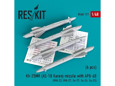 Kh-25mr (As-10 Karen) Missile With Apu-68 (4 Pcs) (Mig-23, Mig-27, Su-17, Su-24, Su-25) - image 1