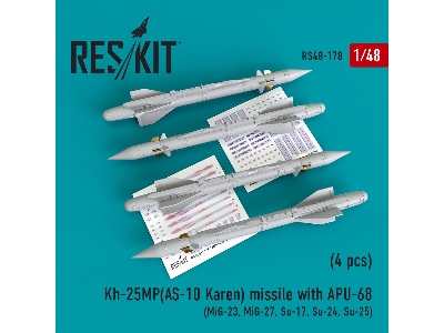Kh-25mp(As-10 Karen) Missile With Apu-68 (4 Pcs) (Mig-23, Mig-27, Su-17, Su-24, Su-25) - image 1