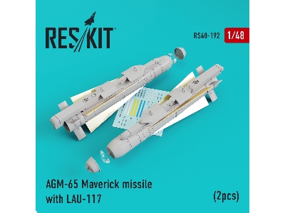 Agm-65 Maverick Missile With Lau-117 (2pcs)av-8b, A-10, F-16, F-18) - image 1