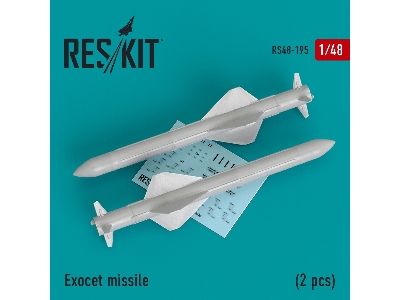 Exocet Missile (2 Pcs) (Super Etendart, Mirage 2000) - image 1