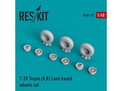 T-28 Trojan (A,b) Land Based Wheels Set - image 1