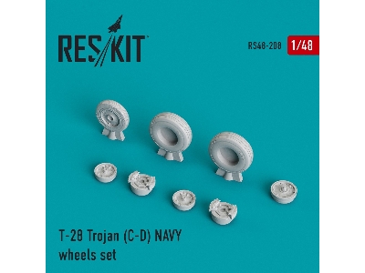 T-28 Trojan (C-d) Navy Wheels Set - image 1