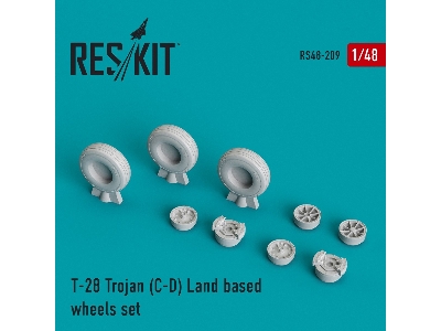 T-28 Trojan (C-d) Land Based Wheels Set - image 1