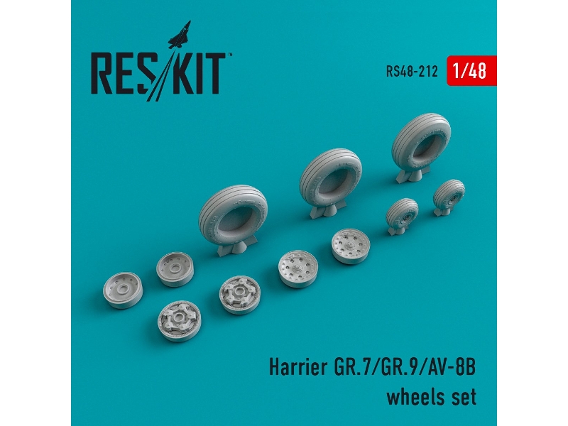 Harrier Gr.7/Gr.9/Av-8b Wheels Set - image 1 Harrier Gr.7/Gr.9/Av-8b Wheels Set - image 1
