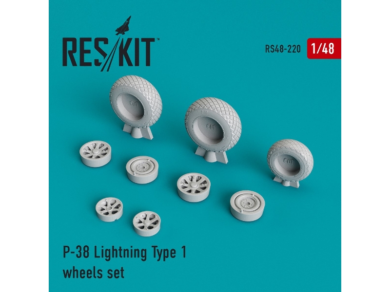 P-38 Lightning Type 1 Wheels Set - image 1