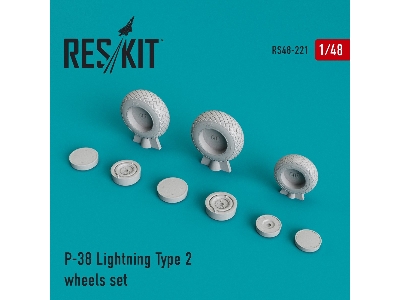 P-38 Lightning Type 2 Wheels Set - image 1