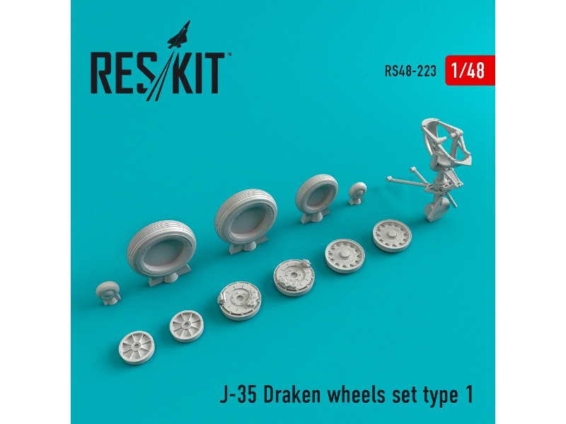 J-35 Draken Type 1 Wheels Set - image 1