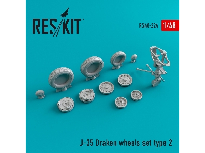 J-35 Draken Type 2 Wheels Set - image 1