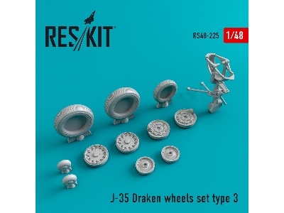 J-35 Draken Type 3 Wheels Set - image 1