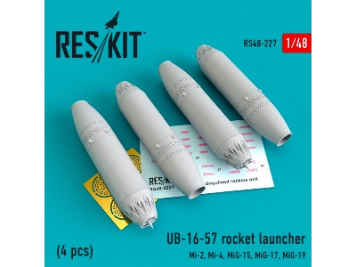 Ub-16-57 Rocket Launcher 4 Pcs Mi-2, Mi-4, Mig-15, Mig-17, Mig-19 - image 1