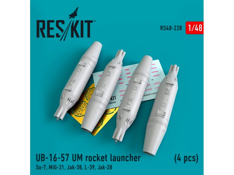 Ub-16-57 Um Rocket Launcher 4 Pcs Su-7, Mig-21, Jak-38, L-39, Jak-28 - image 1