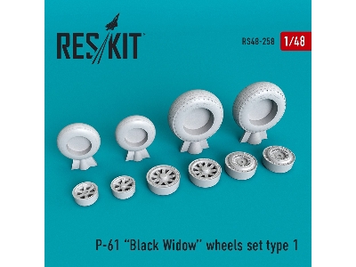 P-61 Black Widow Wheels Set - image 1