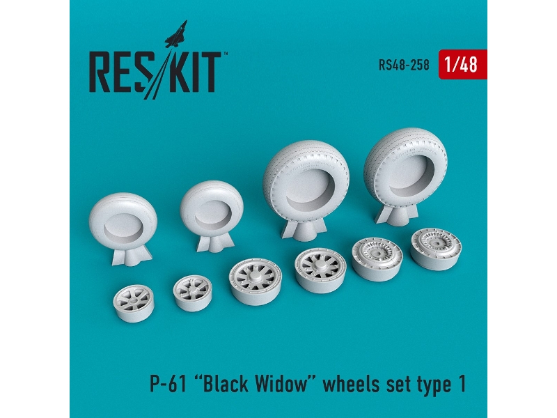 P-61 Black Widow Wheels Set - image 1