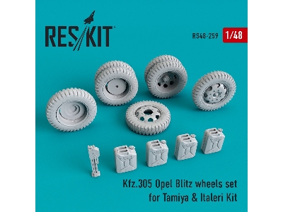 Kfz.305 Opel Blitz Wheels Set For Tamiya & Italeri - image 1