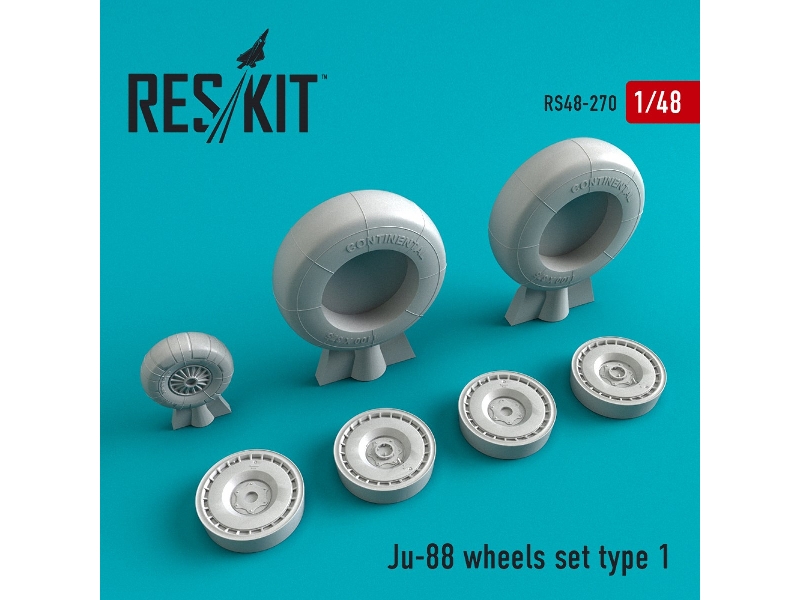 Ju-88 Wheels Set Type 1 - image 1