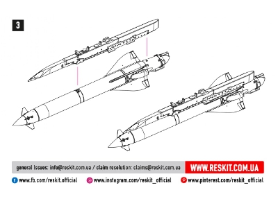 Kh-23 Missile With Apu-68 2 Pcs Su-17, Su-24, Mig-23, Mig-27, Jak-38 - image 3