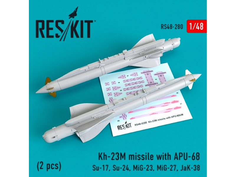 Kh-23m Missile With Apu-68 2 Pcs Su-17, Su-24, Mig-23, Mig-27, Jak-38 - image 1