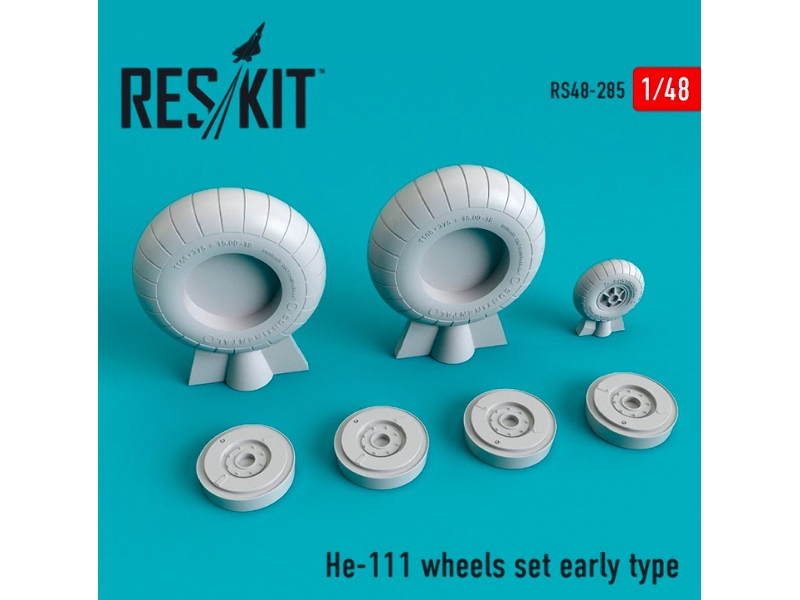 He-111 Wheels Set Early Type - image 1