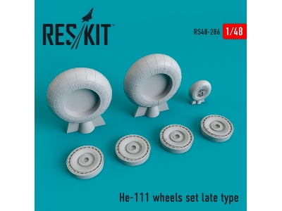 He-111 Wheels Set Late Type - image 1