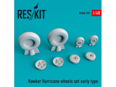 Hawker Hurricane Wheels Set Early Type - image 1