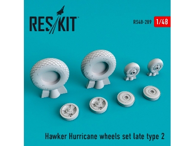 Hawker Hurricane Wheels Set Late Type 2 - image 1