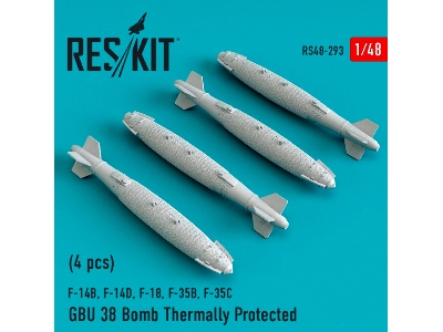 Gbu 38 Bomb Thermally Protected 4 Pcs F-14b, F-14d, F-18,f-35b,f-35c - image 1