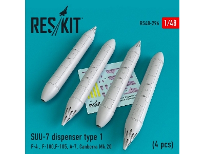 Suu-7 Dispenser Type 1 4 Pcs F-4, F-100, F-105, A-7, Canberra Mk.20 - image 1