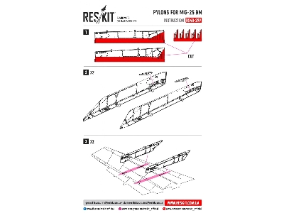 Pylons For Mig-25 Bm - image 2
