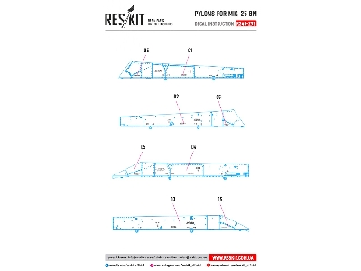 Pylons For Mig-25 Bm - image 3