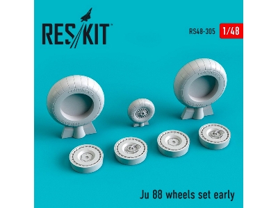 Ju 88 Wheels Set Early Type - image 1