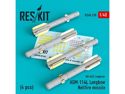 Agm-114l Longbow Hellfire Missiles (4 Pcs)(Ah-64d Longbow) - image 1