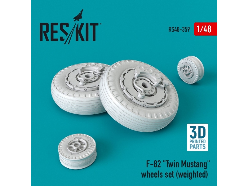 F-82 Twin Mustang Wheels Set - image 1