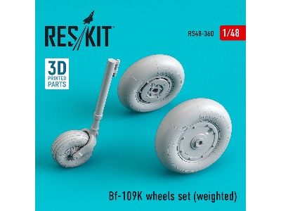 Bf-109k Wheels Set (Weighted) - image 1
