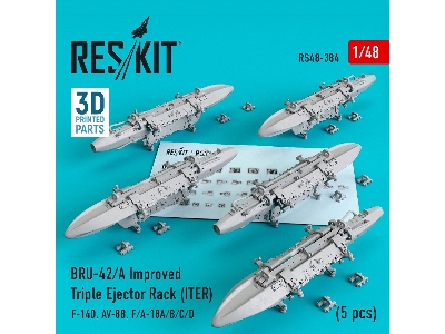 Bru-42/ A Improved Triple Ejector Rack Iter 5 Pcs F-14d, Av-8b, F/ A-18a/ B/ C/ D - image 1