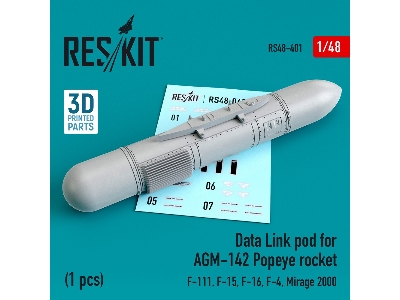 Data Link Pod For Agm-142 Popeye Rocket F-15, F-16, F-4, Mirage 2000, F-111 - image 1