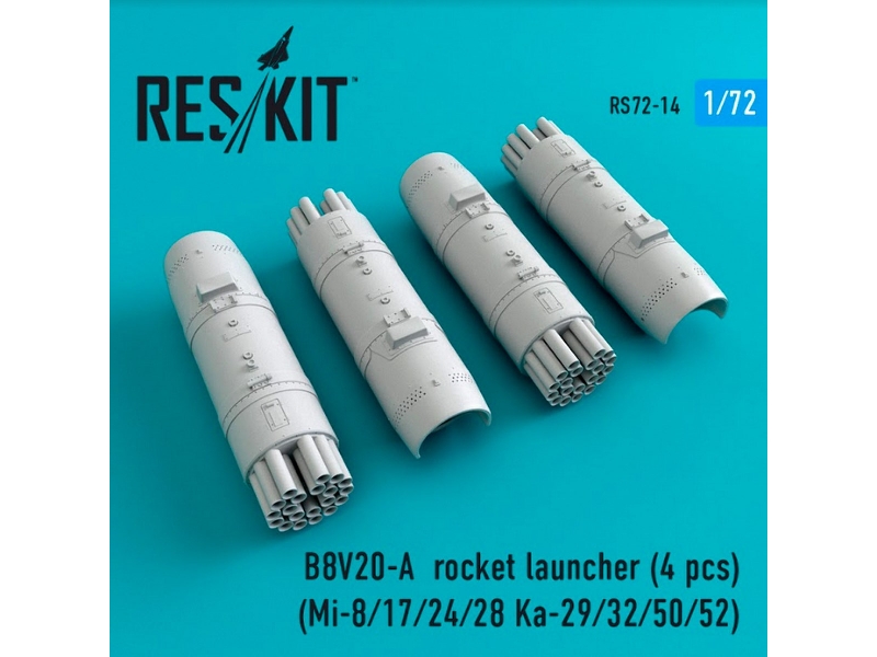 B8v20-&#1040; Rocket Launcher (4 Pcs) (Mi-8/17/24/28 Ka-29/32/50/52) - image 1