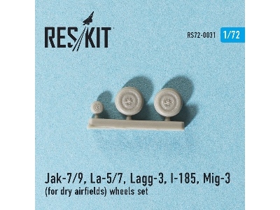 Jak-7/9, La-5/7, Lagg-3, I-185, Mig-3 (For Dry Airfields) Wheels Set - image 2