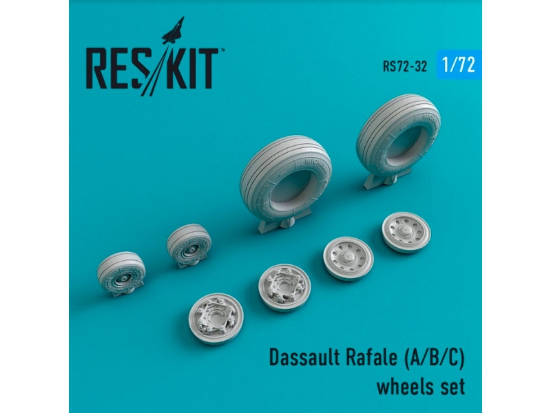 Dassault Rafale (A/B/C) Wheels Set - image 1 Dassault Rafale (A/B/C) Wheels Set - image 1