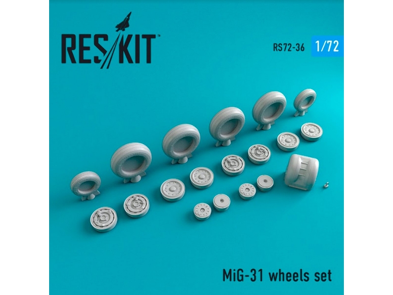 Mig-31 Wheels Set - image 1
