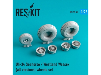 Uh-34 Seahorse / Westland Wessex (All Versions) Wheels Set - image 1